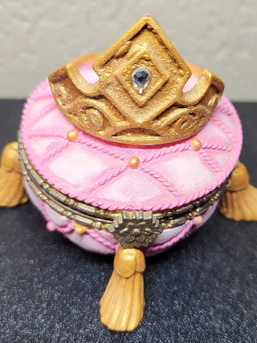 Vintage Disney Sleeping Beauty Princess Aurora Ottoman Trinket Box
